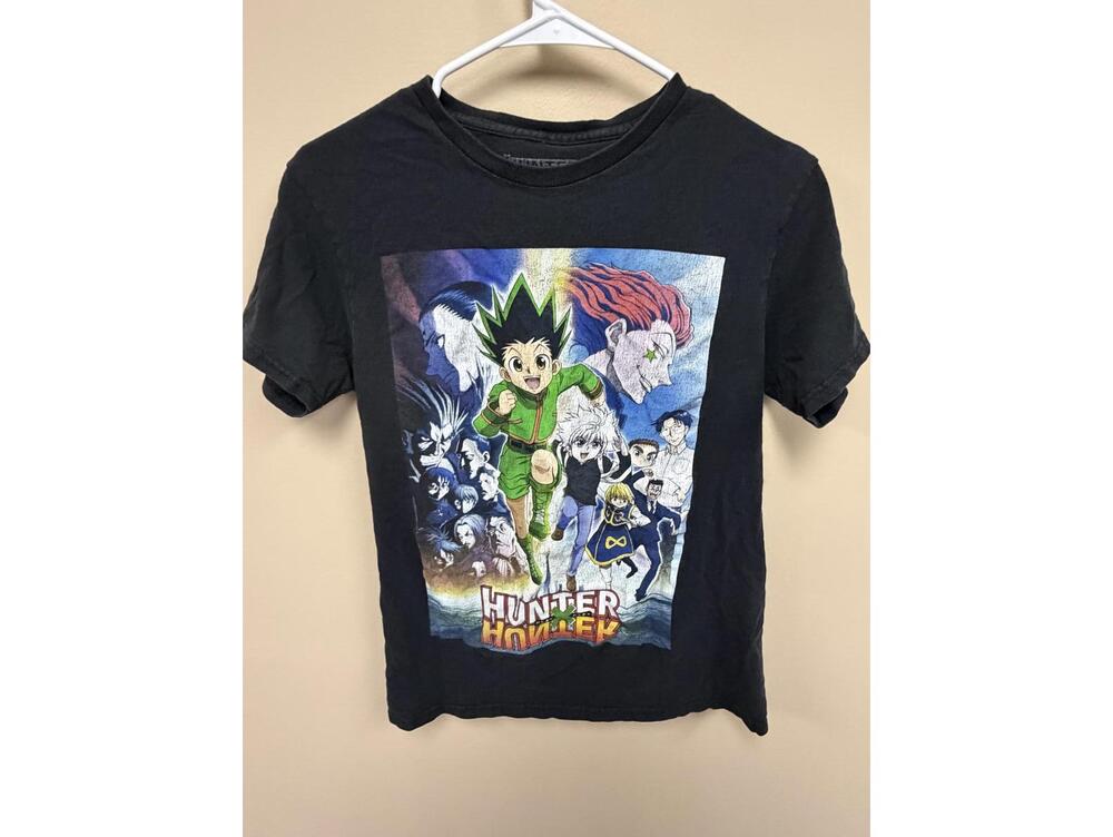 Hunter x Hunter Graphic T-Shirt Black Anime Tee Size S